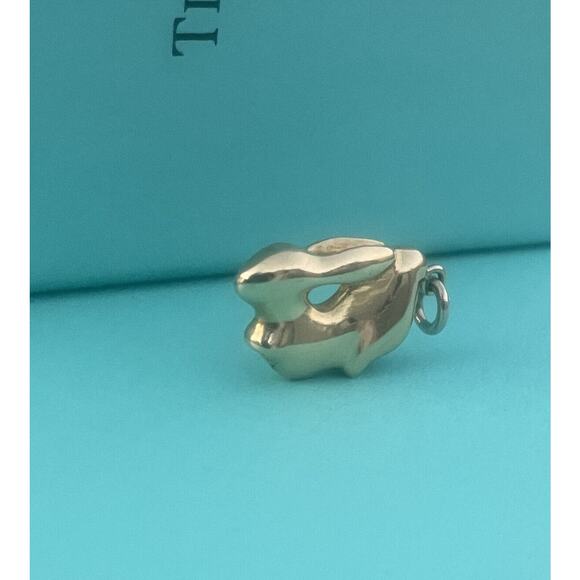 RARE Tiffany & Co Elsa Peretti 18k Gold Zodiac Rabbit Charm Pendant For Necklace - Picture 4 of 16